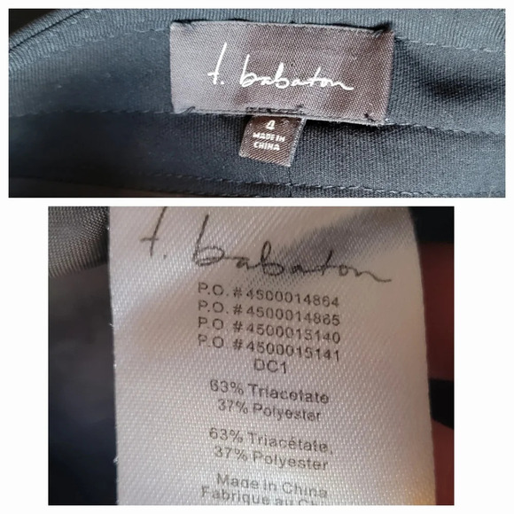 Aritzia T Babaton Straight leg Tailored Pant Black - Picture 7 of 11